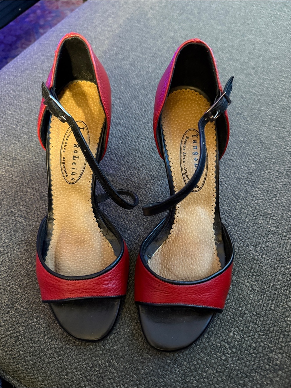 TangoLeike Buenos Aires red Argentine Tango Shoes - Size 38
